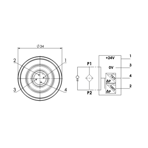983 Electronic Differential Pressure Indicator with LED