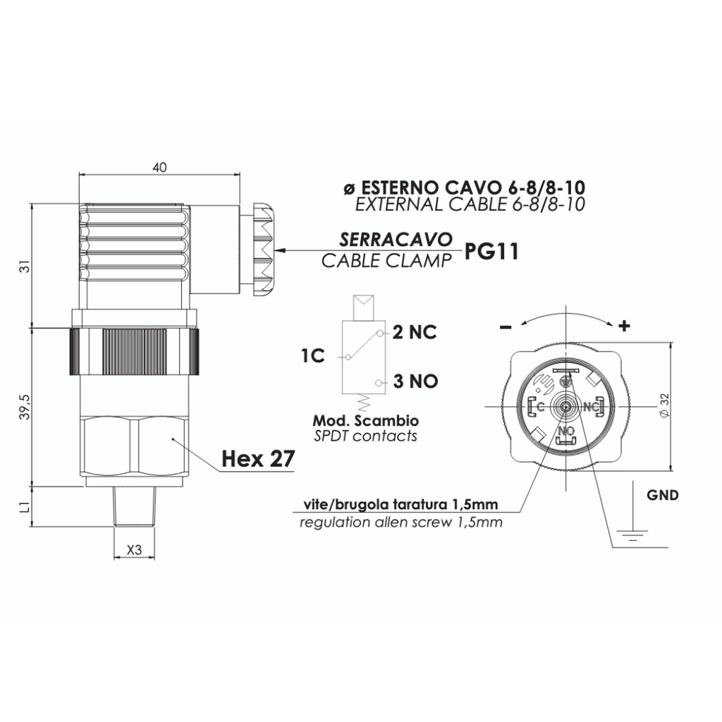 Model 387 Vacuum Switch